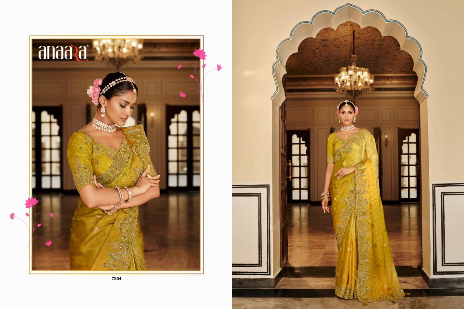 Anaara 7801 Series By Tathastu 7801 To 7812 Series Indian Traditional Bridal Wear Collection Beautiful Stylish Fancy Colorful Party Wear & Occasional Wear Silk Sarees At Wholesale Price